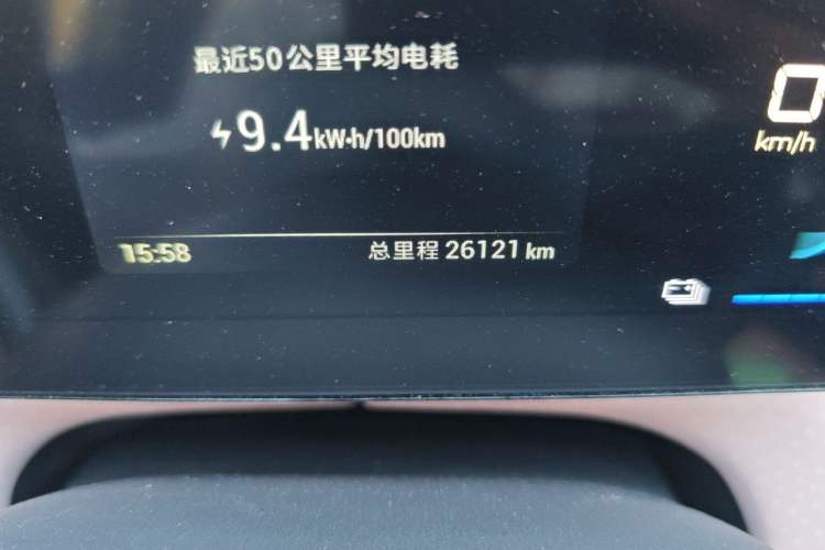 Used BYD Seagull 2023 Active Version Odometer Close Up