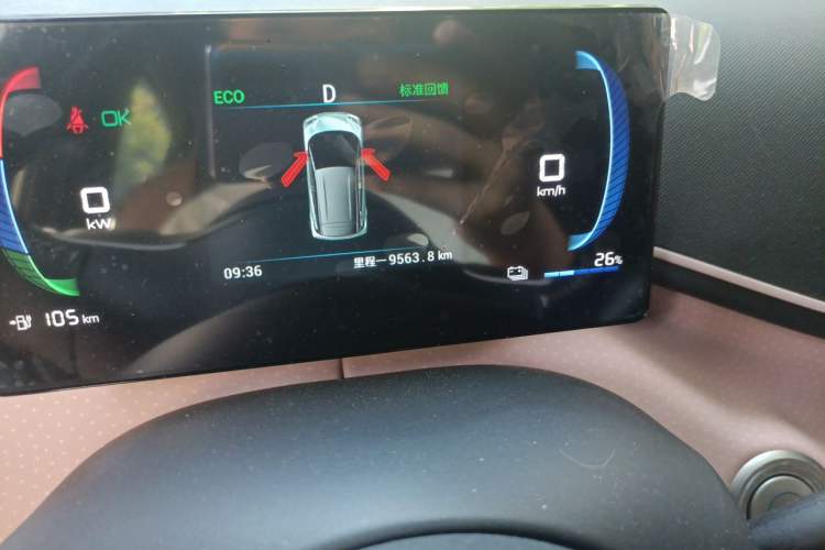 Used BYD Seagull 2023 Flying Edition Odometer Close Up