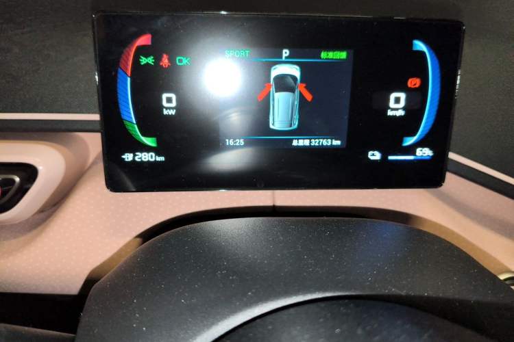 Used BYD Seagull 2023 Flying Edition Odometer Close Up
