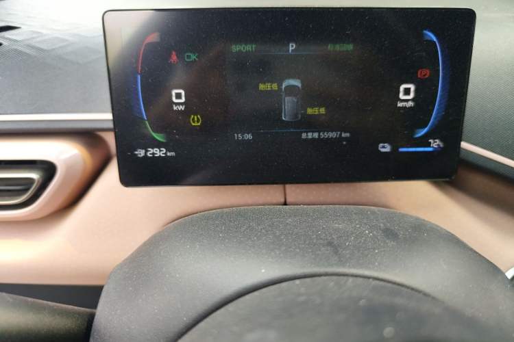 Used BYD Seagull 2023 Flying Edition Odometer Close Up