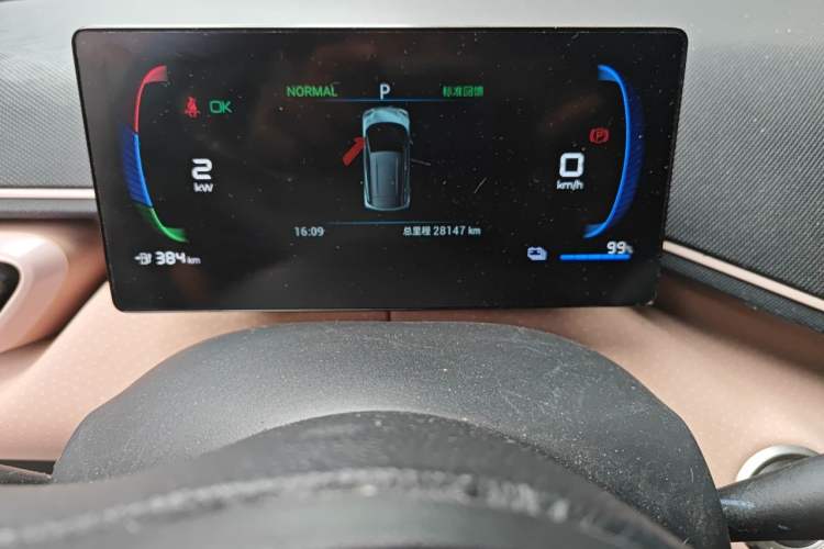 Used BYD Seagull 2023 Flying Edition Odometer Close Up