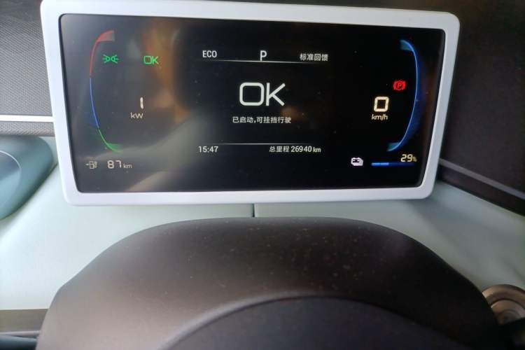 Used BYD Seagull 2023 Free Edition Odometer Close Up