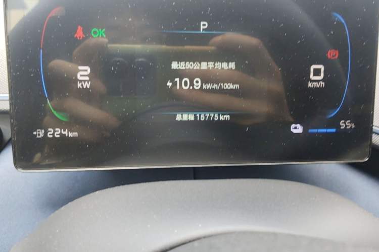 Used BYD Seagull 2024 Honor Edition 405km Flying Version Odometer Close Up
