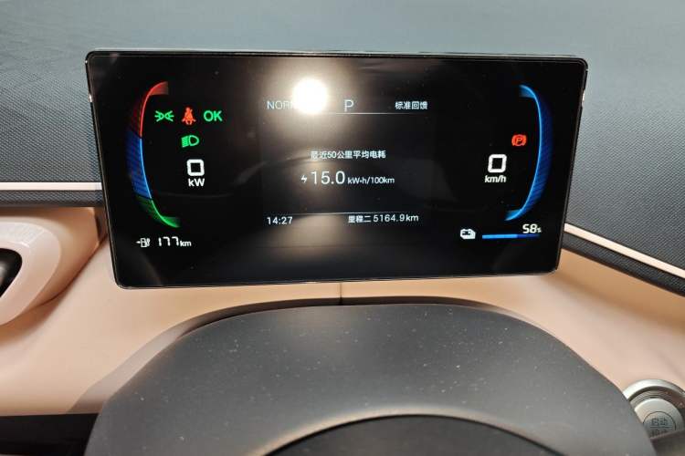 Used BYD Seagull 2024 Honor Edition 305km Freedom Version Odometer Close Up