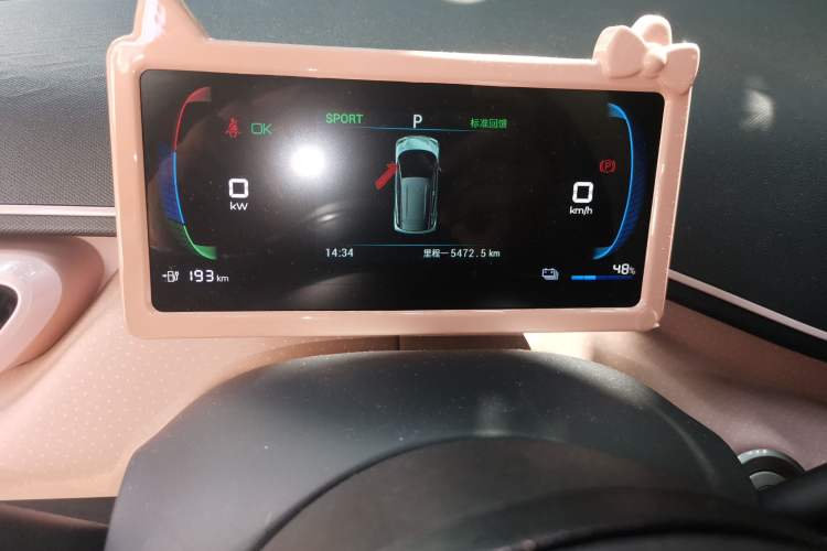 Used BYD Seagull 2024 Honor Edition 405km Flying Version Odometer Close Up