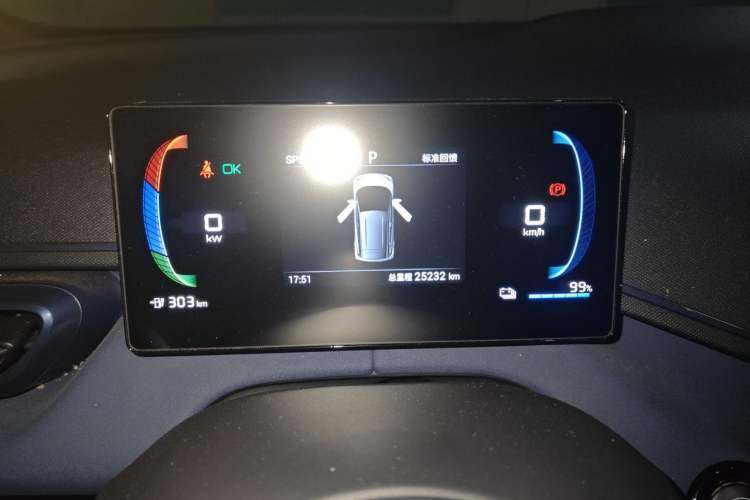 Used BYD Seagull 2024 Honor Edition 305km Dynamic Version Odometer Close Up