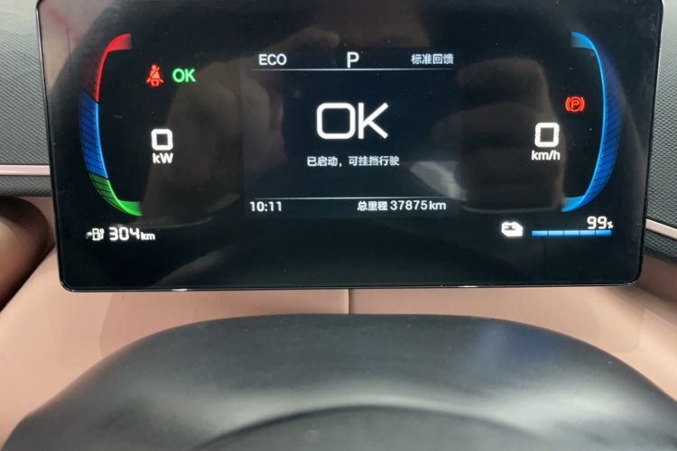 Used BYD Seagull 2024 Honor Edition 305km Dynamic Version Odometer Close Up