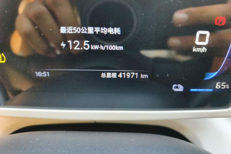 Used BYD Seagull 2024 Honor Edition 305km Dynamic Version Odometer Close Up