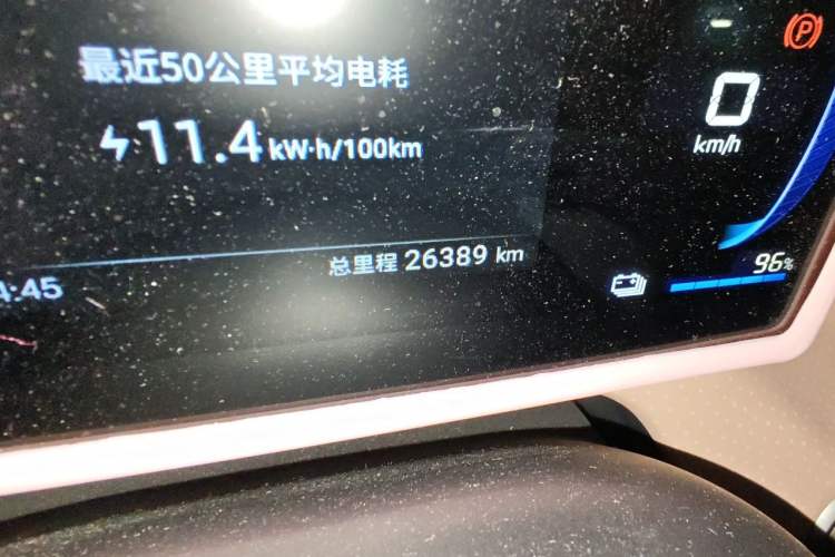 Used BYD Seagull 2024 Honor Edition 305km Dynamic Version Odometer Close Up