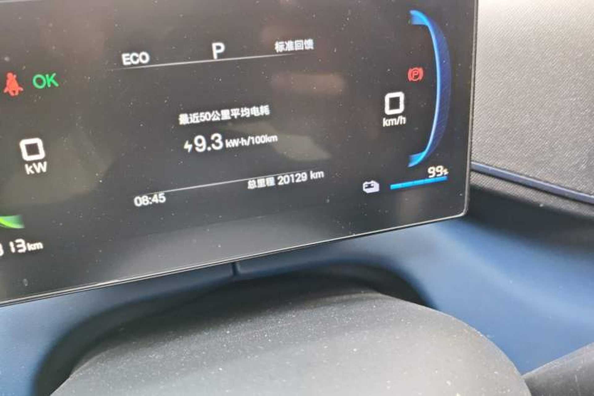 Used BYD Seagull 2025 Intelligent Driving Version 305 km Dynamic Edition Odometer Close Up