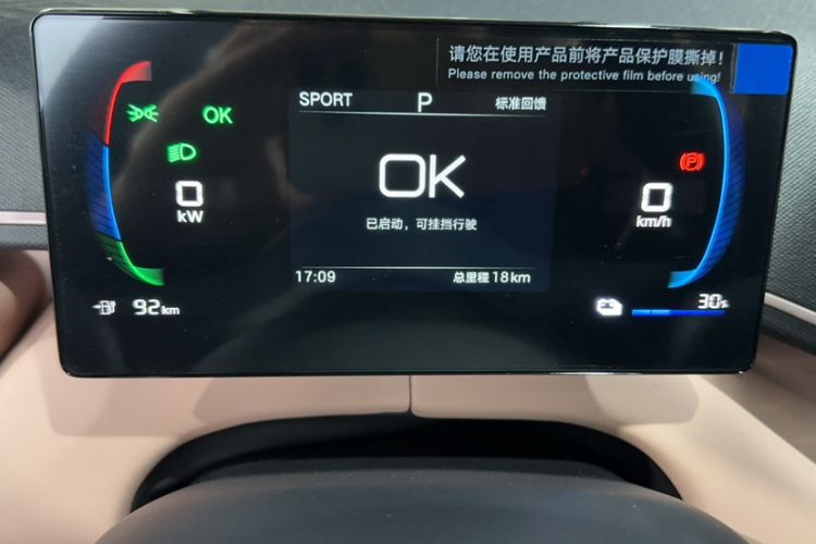 Used BYD Seagull 2025 Intelligent Driving Version 305 km Dynamic Edition Odometer Close Up