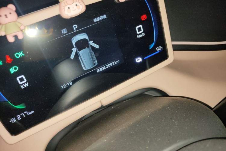 Used BYD Seagull 2025 Intelligent Driving Version 305 km Dynamic Edition Odometer Close Up