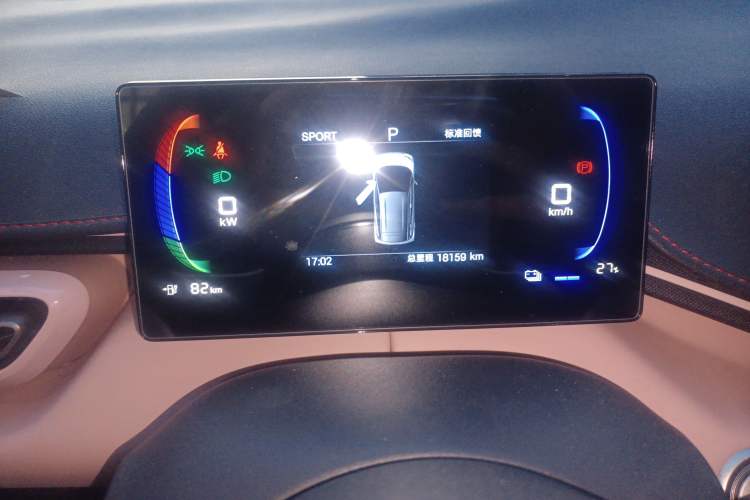 Used BYD Seagull 2025 305 km Free Version Odometer Close Up