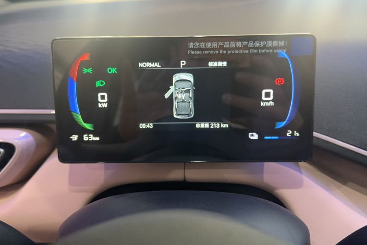 Used BYD Seagull 2025 Intelligent Driving Version 305 km Dynamic Edition Odometer Close Up