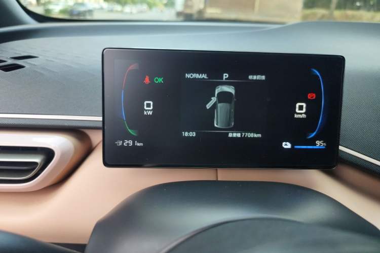 Used BYD Seagull 2025 305km Active Version Odometer Close Up