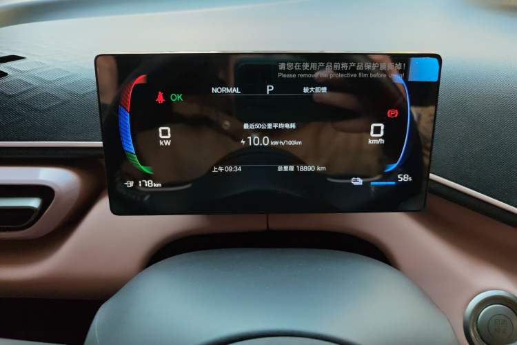 Used BYD Seagull 2025 305 km Free Version Odometer Close Up