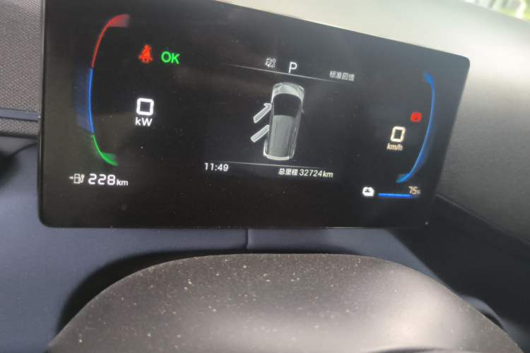 Used BYD Seagull 2025 305km Active Version Odometer Close Up