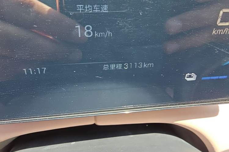 Used BYD Seagull 2025 Intelligent Driving Version 305 km Dynamic Edition Odometer Close Up
