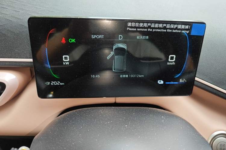 Used BYD Seagull 2025 305km Active Version Odometer Close Up