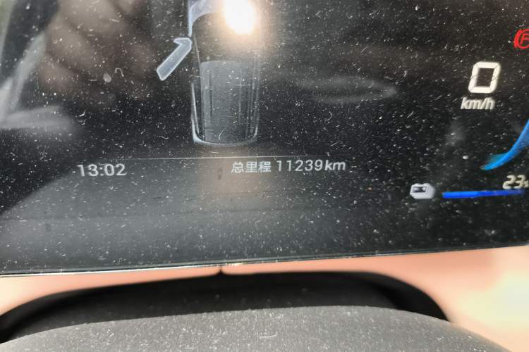 Used BYD Seagull 2025 305km Active Version Odometer Close Up