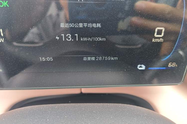 Used BYD Seagull 2025 305 km Free Version Odometer Close Up