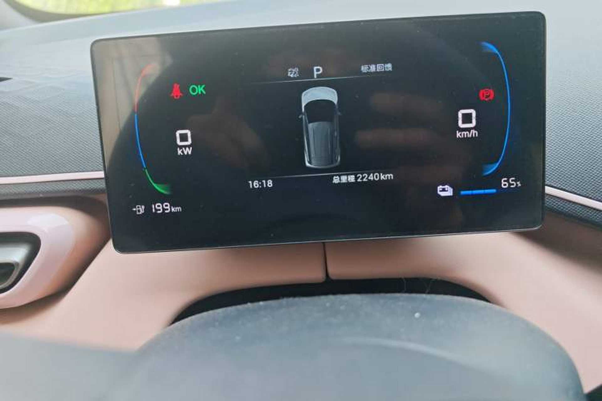 Used BYD Seagull 2025 305km Active Version Odometer Close Up