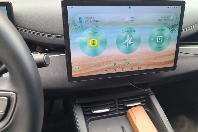 Used BYD Seal 06 New Energy 2024 DM-i 80KM Prestige Model Audio And AC Panel