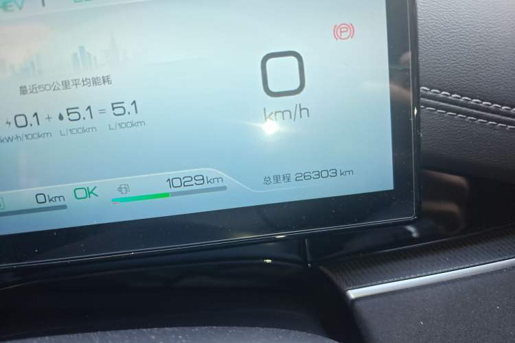 Used BYD Seal 06 New Energy 2024 DM-i 80KM Prestige Model Odometer Close Up
