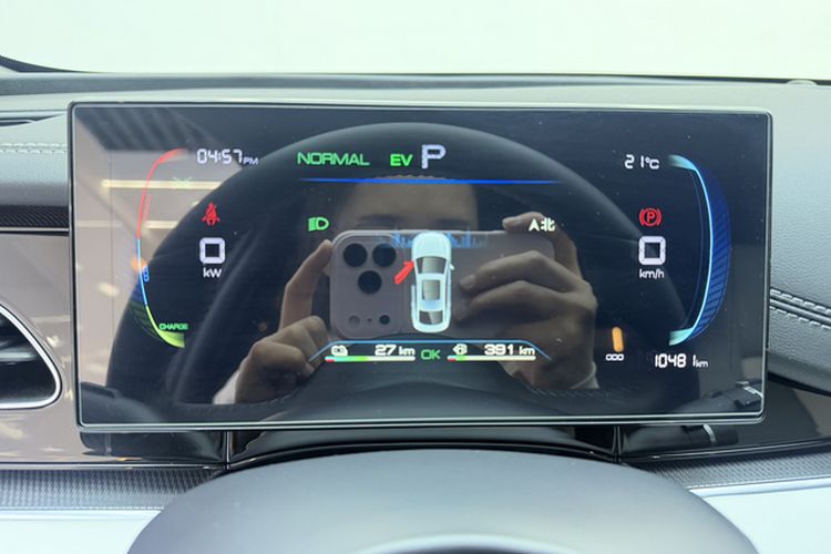 Used BYD Seal 06 New Energy 2024 DM-i 80KM Luxury Model Odometer Close Up