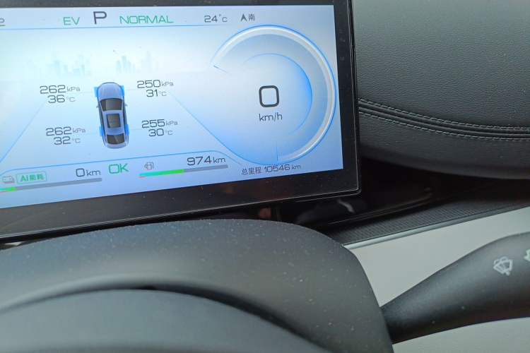 Used BYD Seal 06 New Energy 2024 DM-i 80KM Prestige Model Odometer Close Up