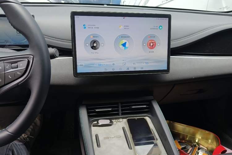 Used BYD Seal 06 New Energy 2024 DM-i 120KM Prestige Model Audio And AC Panel