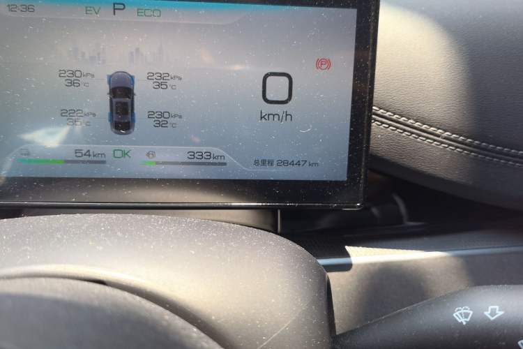 Used BYD Seal 06 New Energy 2024 DM-i 120KM Prestige Model Odometer Close Up