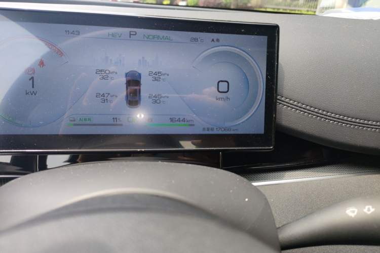 Used BYD Seal 06 New Energy 2024 DM-i 120KM Prestige Model Odometer Close Up