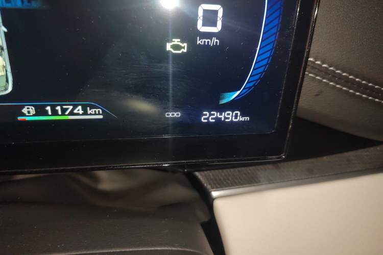 Used BYD Seal 06 New Energy 2024 DM-i 80KM Luxury Model Odometer Close Up