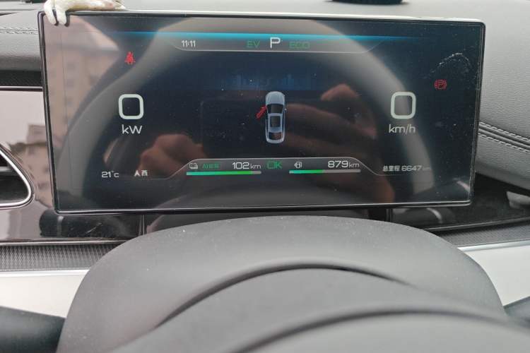Used BYD Seal 06 New Energy 2024 DM-i 120KM Prestige Model Odometer Close Up