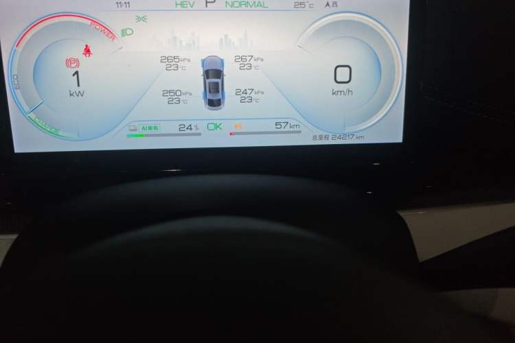Used BYD Seal 06 New Energy 2024 DM-i 80KM Prestige Model Odometer Close Up