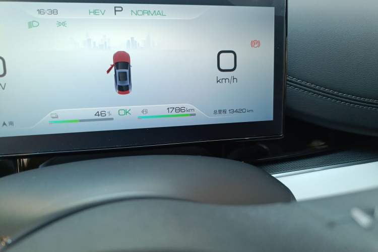 Used BYD Seal 06 New Energy 2024 DM-i 80KM Prestige Model Odometer Close Up