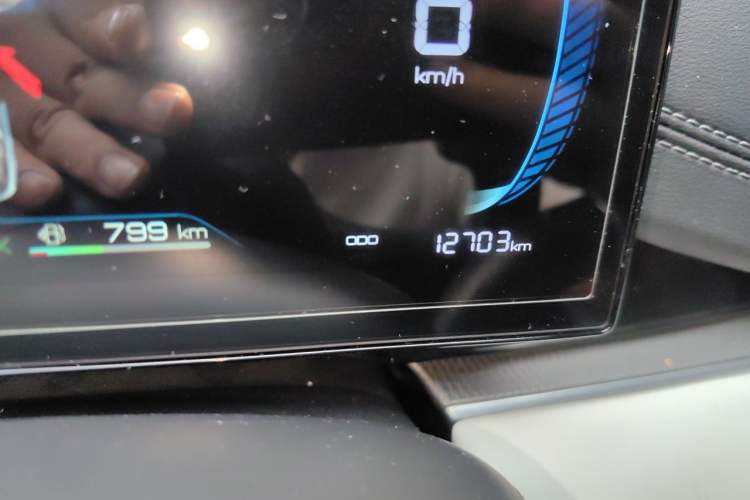 Used BYD Seal 06 New Energy 2024 DM-i 80KM Luxury Model Odometer Close Up