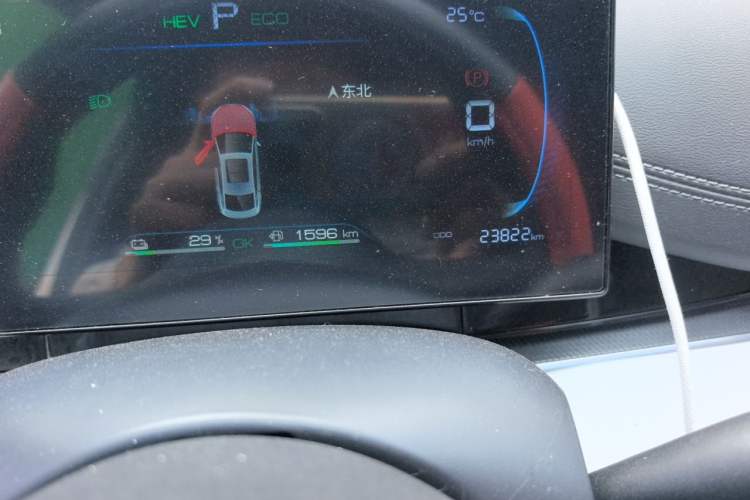 Used BYD Seal 06 New Energy 2024 DM-i 80KM Luxury Model Odometer Close Up