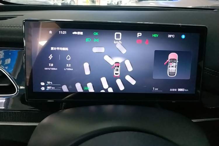 Used BYD Seal 06 New Energy 2025 DM-i Smart Drive 80KM Luxury Model Instrument Cluster