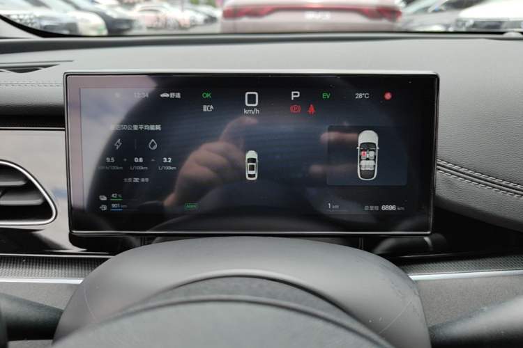 Used BYD Seal 06 New Energy 2025 DM-i Smart Drive 80KM Luxury Model Instrument Cluster