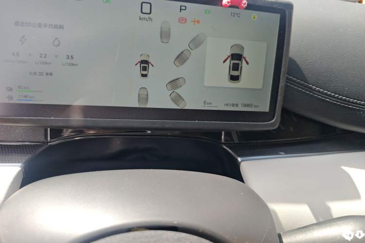 Used BYD Seal 06 New Energy 2025 DM-i Smart Drive 80KM Luxury Model Odometer Close Up