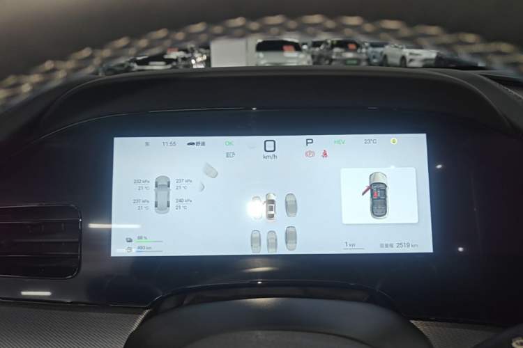 Used BYD Seal 07 DM-i 2025 Intelligent Driving Version DM-i 1.5L 125 km Prestige Edition Instrument Cluster