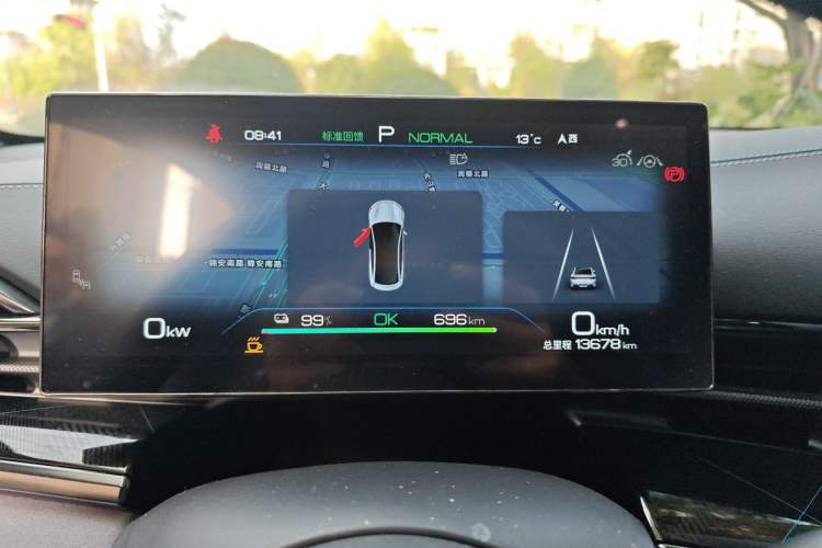 Used BYD Seal 2022 700 km Long-Range Rear-Wheel-Drive Version Instrument Cluster