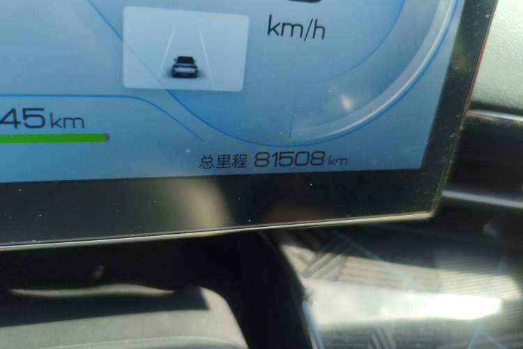 Used BYD Seal 2022 650 km All-Wheel-Drive Performance Version Odometer Close Up