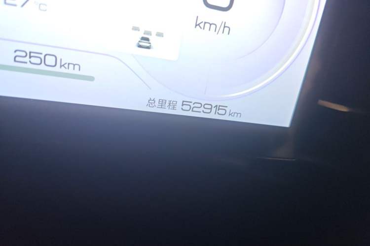 Used BYD Seal 2022 650 km All-Wheel-Drive Performance Version Odometer Close Up