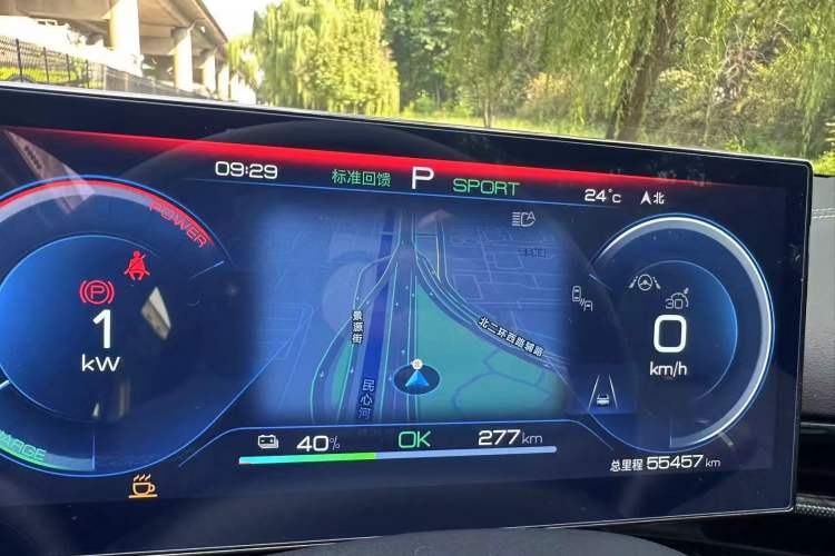 Used BYD Seal 2022 700 km Long-Range Rear-Wheel-Drive Version Odometer Close Up
