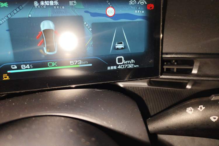Used BYD Seal 2022 700 km Long-Range Rear-Wheel-Drive Version Odometer Close Up