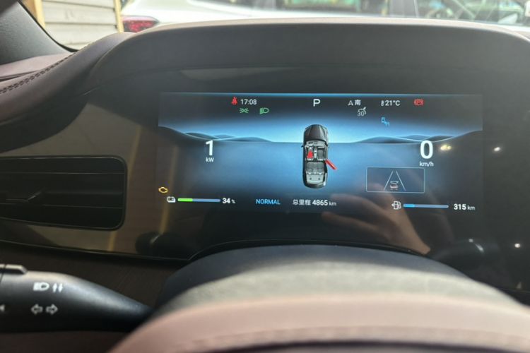 Used BYD Seal 2023 DM-i 1.5L 121km Prestige Model Odometer Close Up