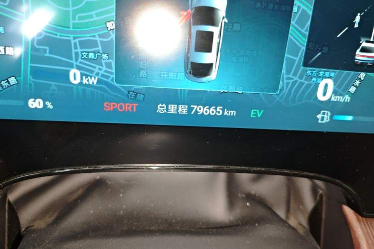 Used BYD Seal 2023 DM-i 1.5T 121km Prestige Model Odometer Close Up